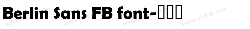 Berlin Sans FB font字体转换